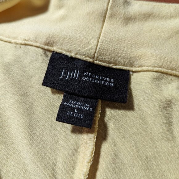 J Jill Dress Women Large P Sleeveless Stretch Wearever Collection Butter Yellow - Picture 5 of 6